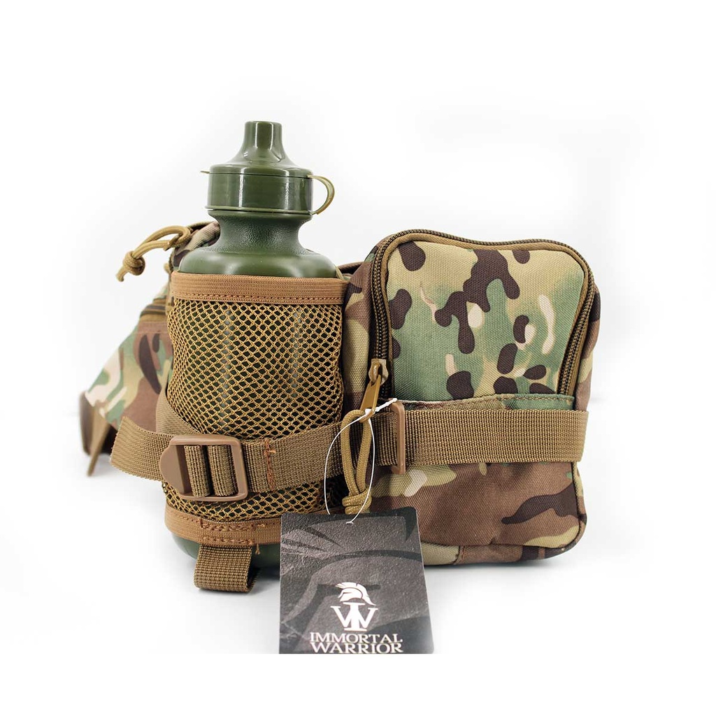 RIÑONERA IMMORTAL C/BOTELLA MULTICAM