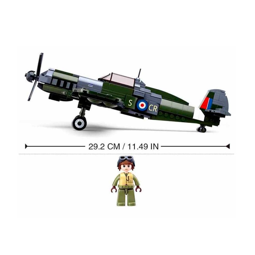 AVION WWII RAF SLUBAN 290PCS VERDE