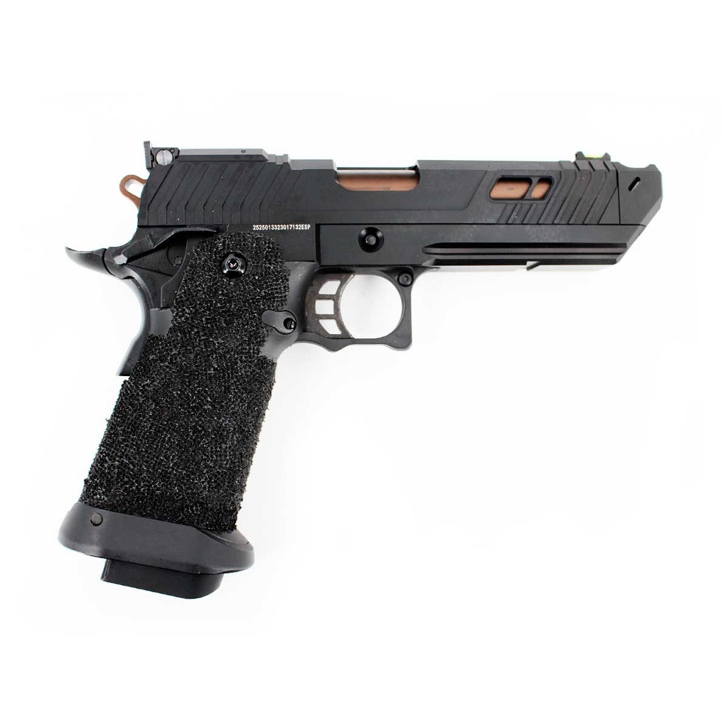 PISTOLA GOLDEN EAGLE HI-CAPA 5.1 ESTILO SAND VIPER GAS NEGRO