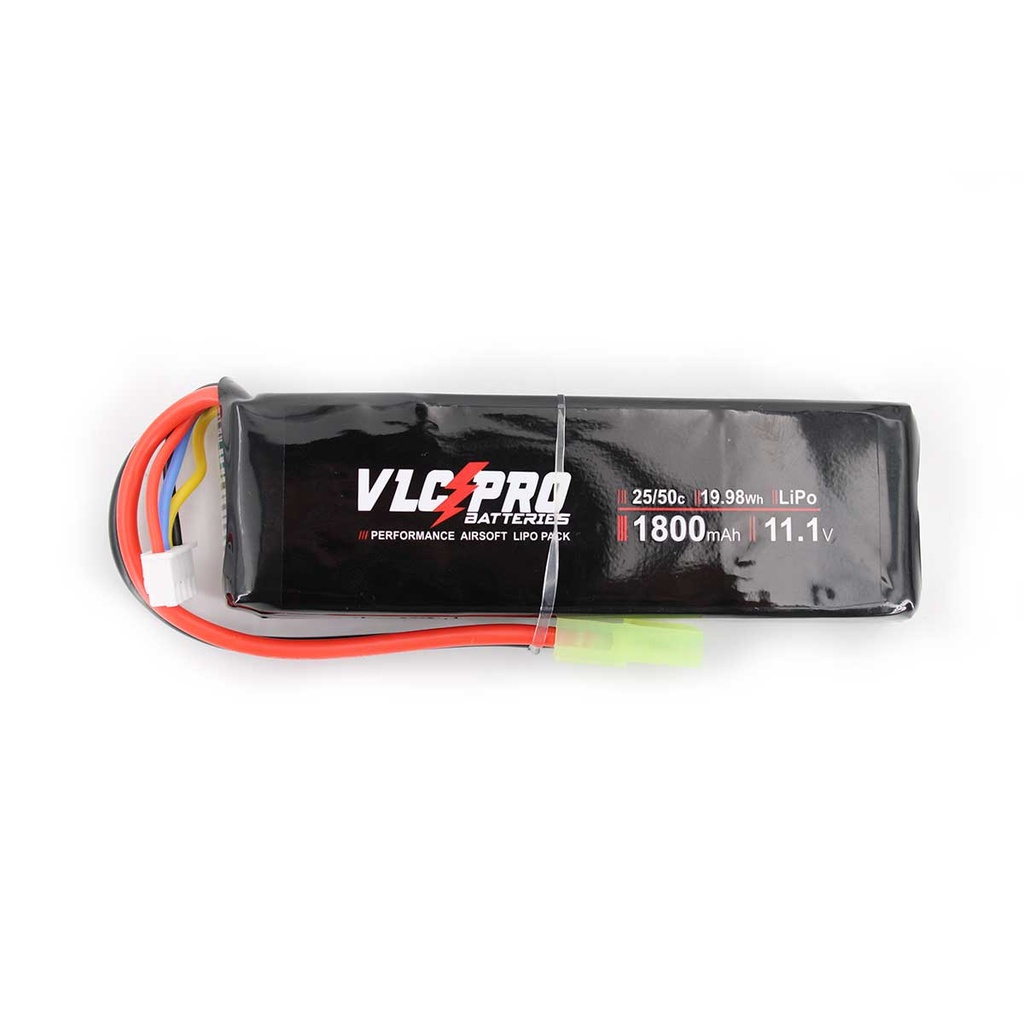 BATERIA VLC PRO LIPO 11.1V 1800MAH 25C/50C 1STICK MINI NEGRA