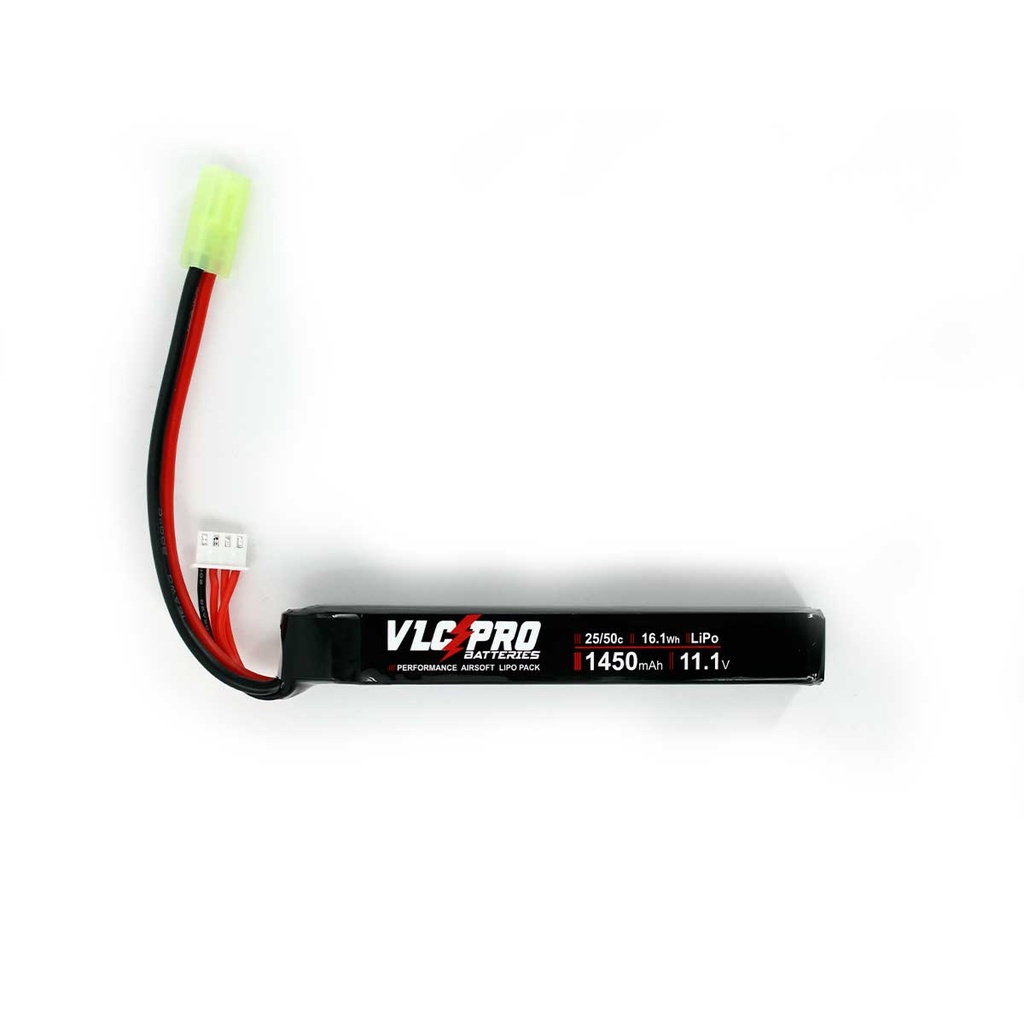 BATERIA VLC PRO LIPO 11.1V 1450MAH 25C/50C 1STICK NEGRA