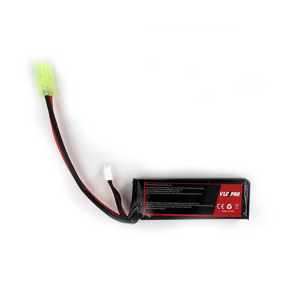 BATERIA VLC PRO LIPO 7.4V 1300MAH 25C/50C 1STICK NEGRA