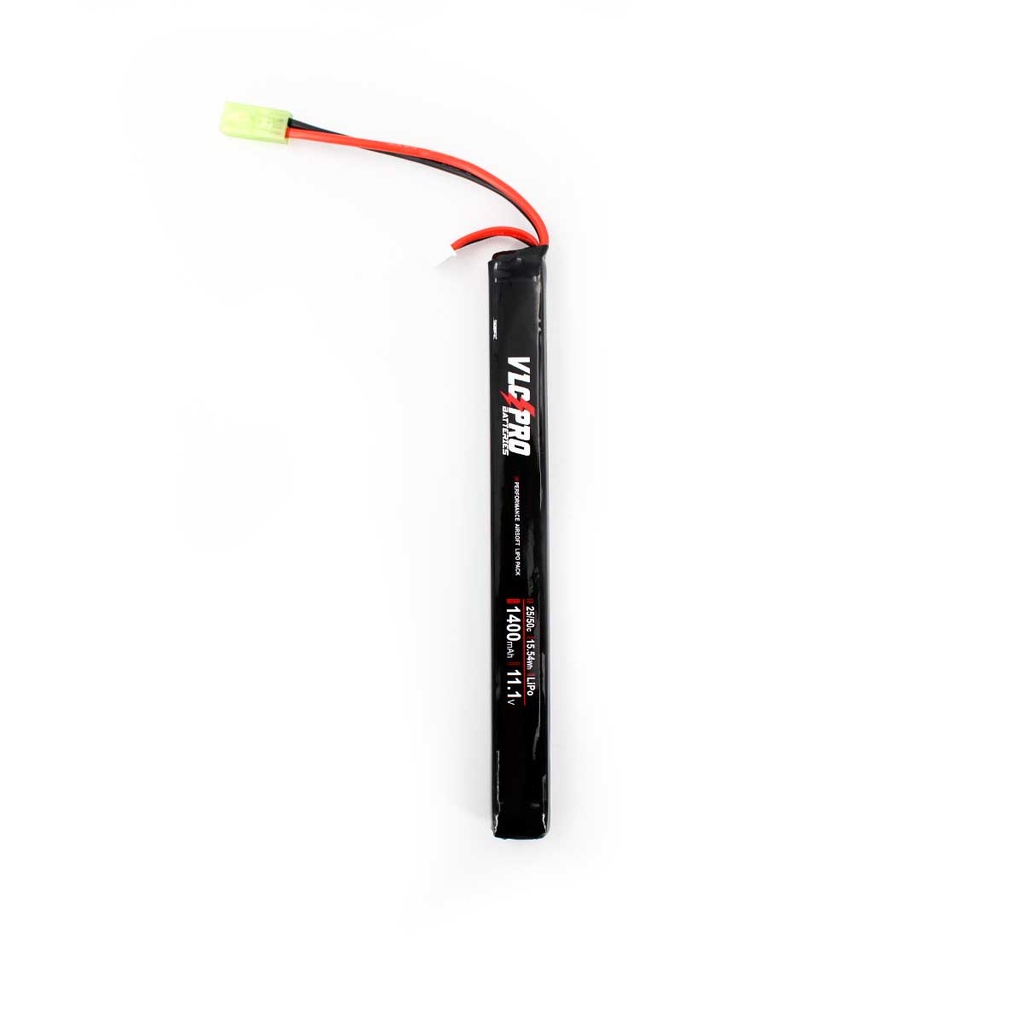 BATERIA VLC PRO LIPO 11.1V 1400MAH 25C/50C 1STICK NEGRA