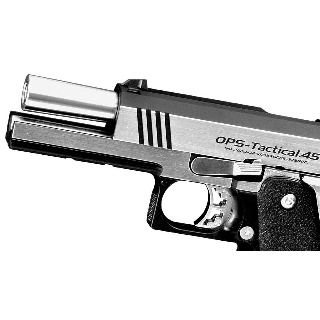 PISTOLA MARUI HI-CAPA DUAL STAINLESS GAS NEGRO-PLATA