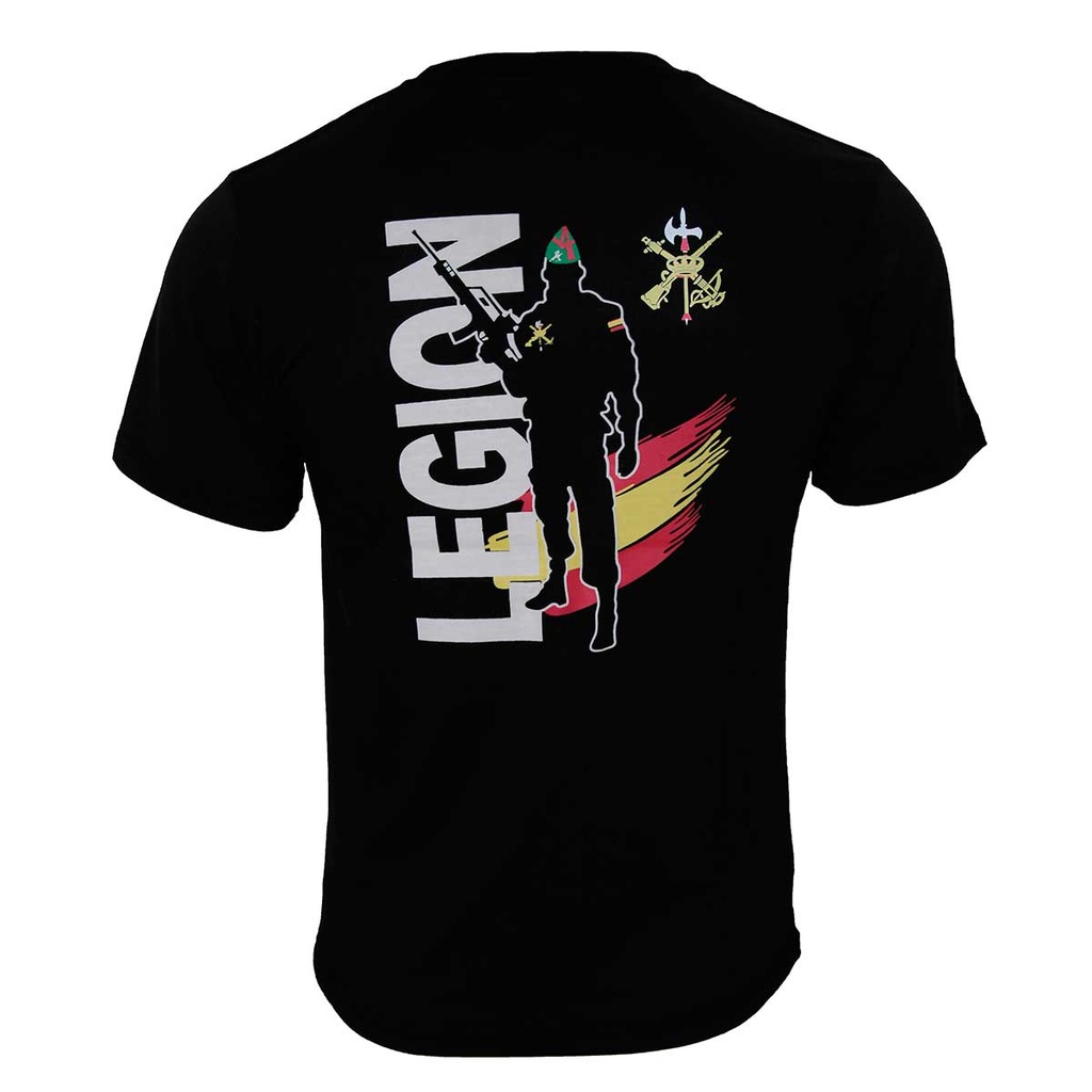 CAMISETA IMMORTAL LEGION ESPAÑA SILUETA NEGRA