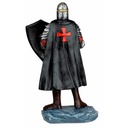 FIGURA TEMPLARI0 HACHA Y ESCUDO 8 CM NEGRA