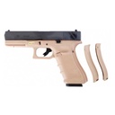 PISTOLA WE G18 V4 FULL METAL TAN-NEGRO