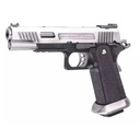 PISTOLA WE HI-CAPA 5.1 REX LONG FULL METAL PLATA