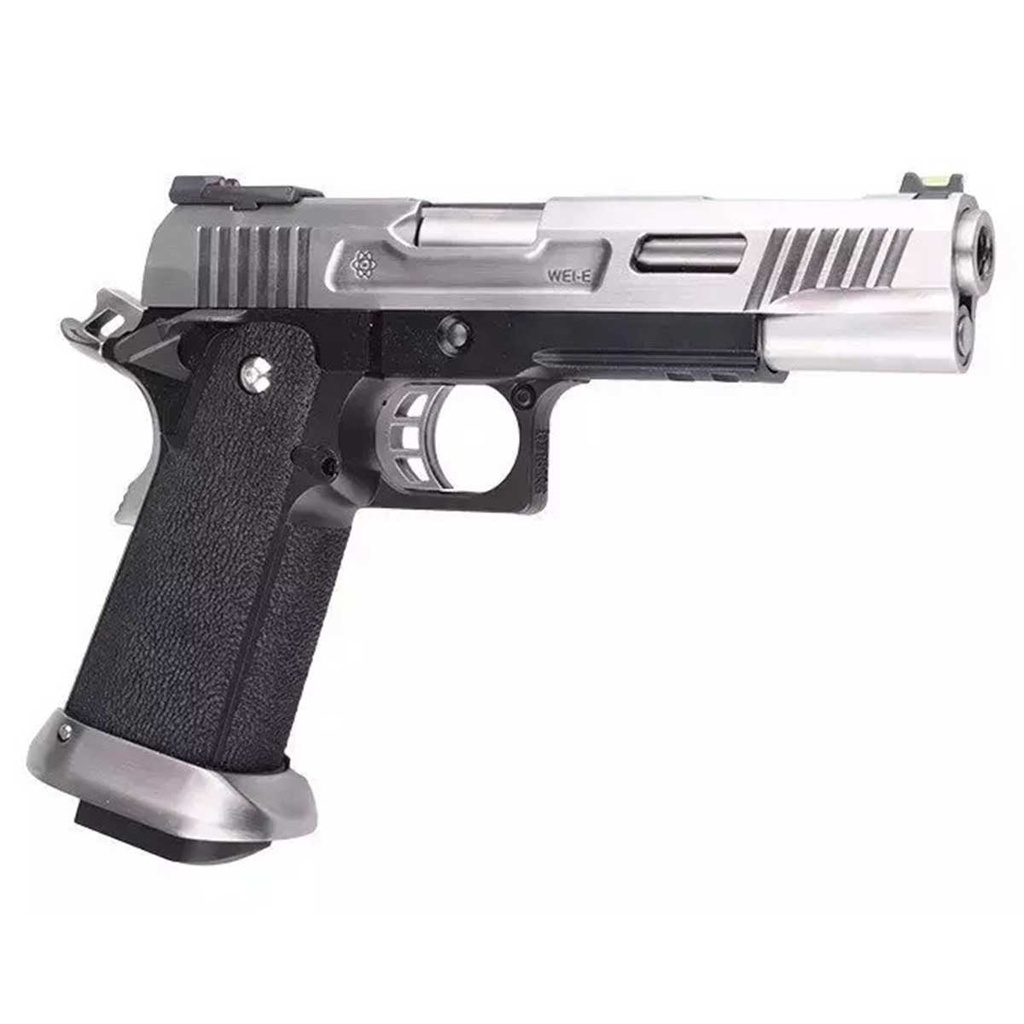 PISTOLA WE HI-CAPA 5.1 REX LONG FULL METAL PLATA