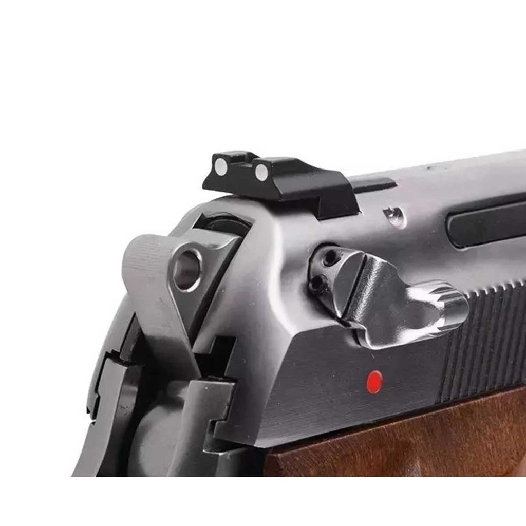 PISTOLA WE M92 SPS FULL METAL PLATA