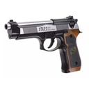 PISTOLA WE M92 SPS FULL METAL NEGRO-PLATA