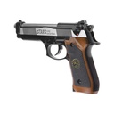 PISTOLA WE M92 SPS FULL METAL NEGRO-PLATA