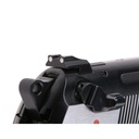 PISTOLA WE M92 SPS FULL METAL NEGRO-PLATA