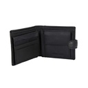 CARTERA PIEL GRABADO ARRIBA CIERRE NEGRA