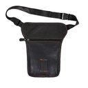 BOLSO PIERNA PIEL CREMALLERA NEGRO