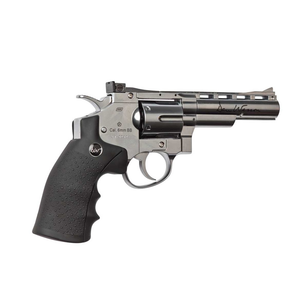 REVOLVER ASG DAN WESSON 4" CO2 PLATA