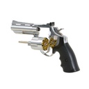 REVOLVER HFC 2.5" HG-132C-1 GAS PLATA