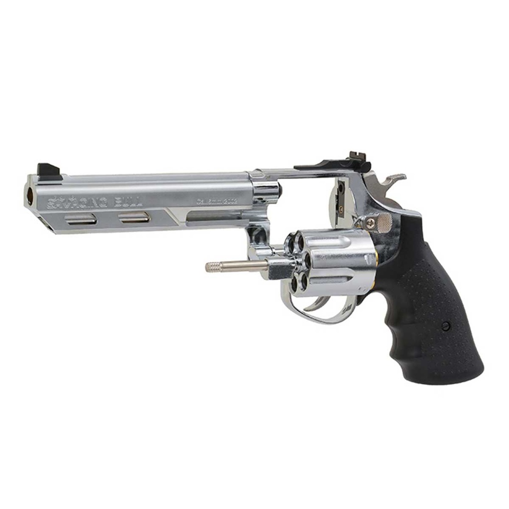 REVOLVER HFC 4" HG-133C-1 GAS PLATA