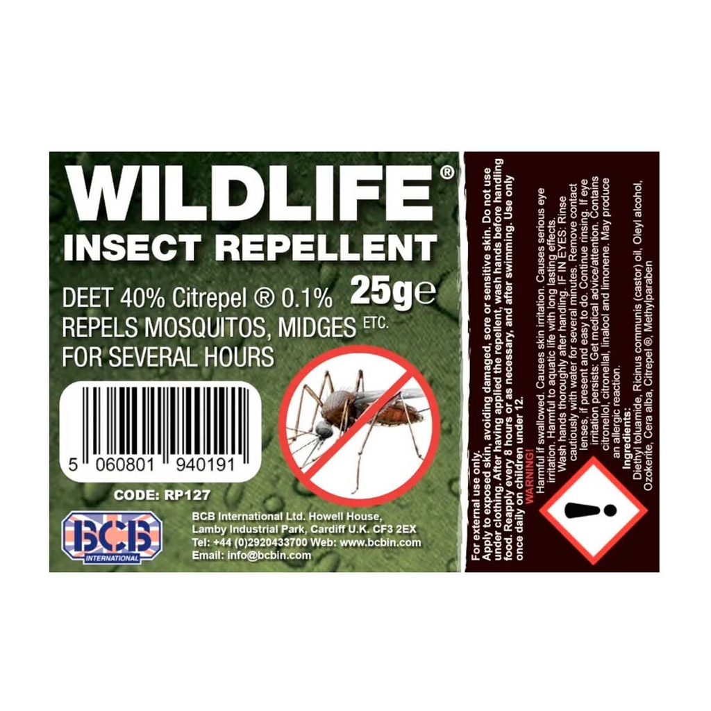 REPELENTE MOSQUITOS BCB STICK 25 GR