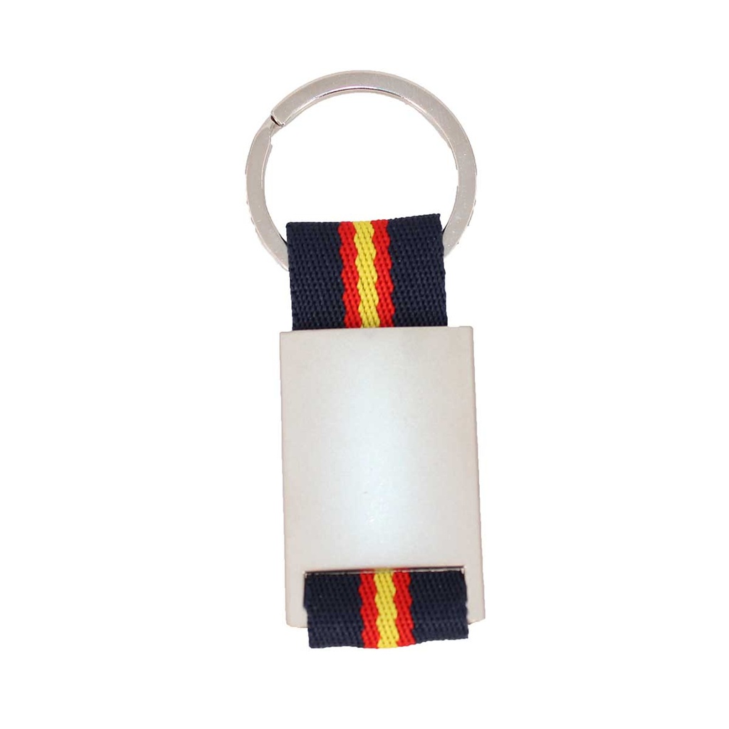 LLAVERO POLICIA NACIONAL METALICO CENTRO BANDERA ESPAÑA MARINO