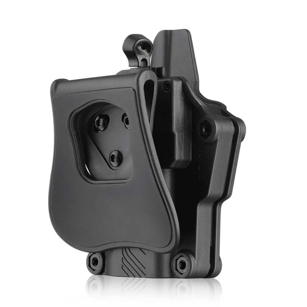 FUNDA PISTOLA RIGIDA CYTAC UNIVERSAL EXTRACCION RAPIDA NEGRA