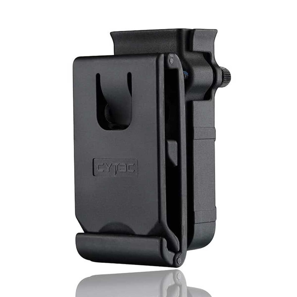 FUNDA CARGADOR PISTOLA SIMPLE RIGIDA CYTAC UNIVERSAL CY-MP-UUB3 NEGRA