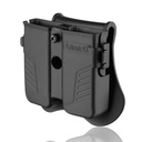 FUNDA CARGADOR PISTOLA RIGIDA AMOMAX UNIVERSAL AM-MPU NEGRA