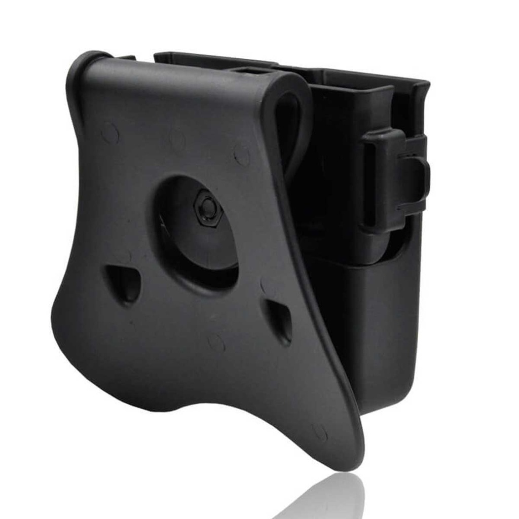FUNDA CARGADOR PISTOLA RIGIDA AMOMAX UNIVERSAL AM-MPU NEGRA