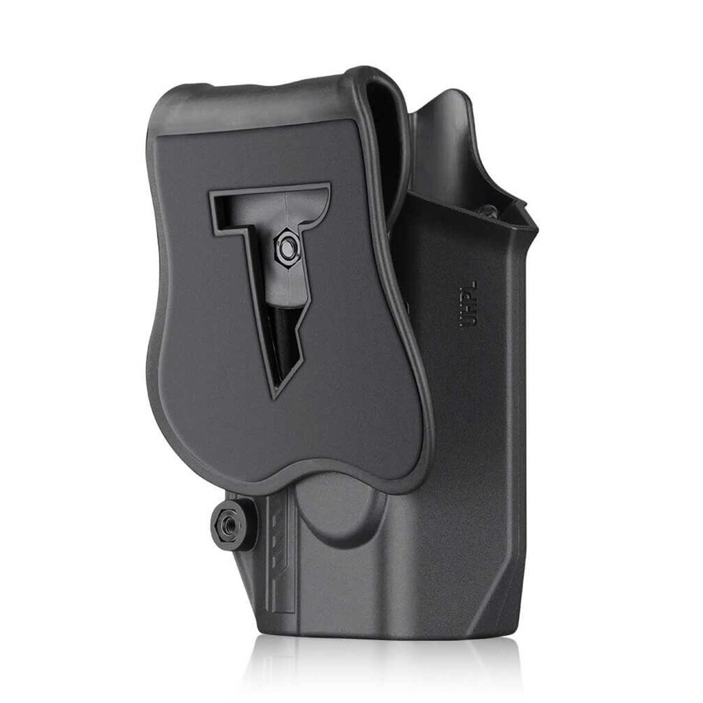 FUNDA PISTOLA RIGIDA CYTAC UNIVERSAL MEGA-FIT NEGRA