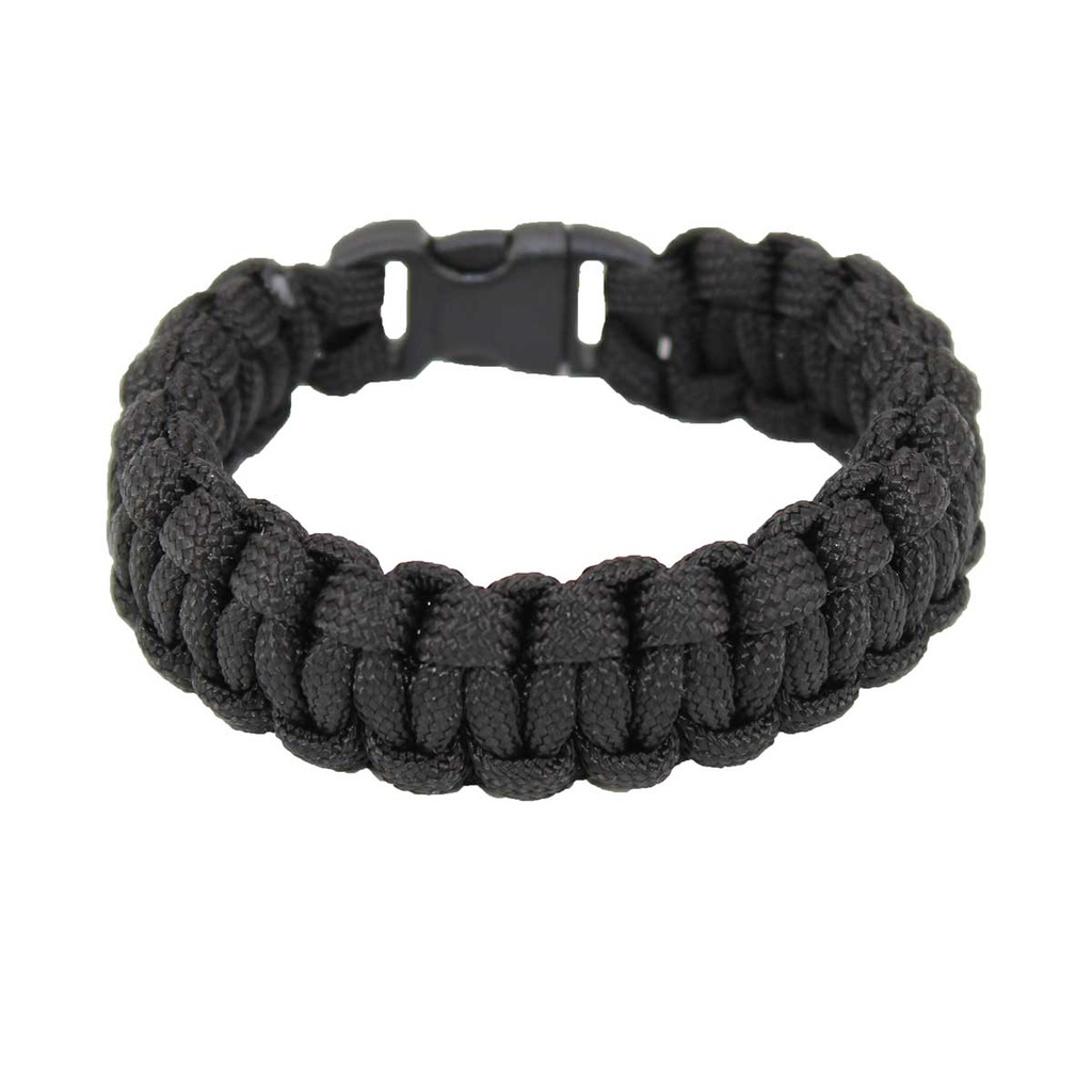 PULSERA PARACORD IMMORTAL 1.9CM NEGRA