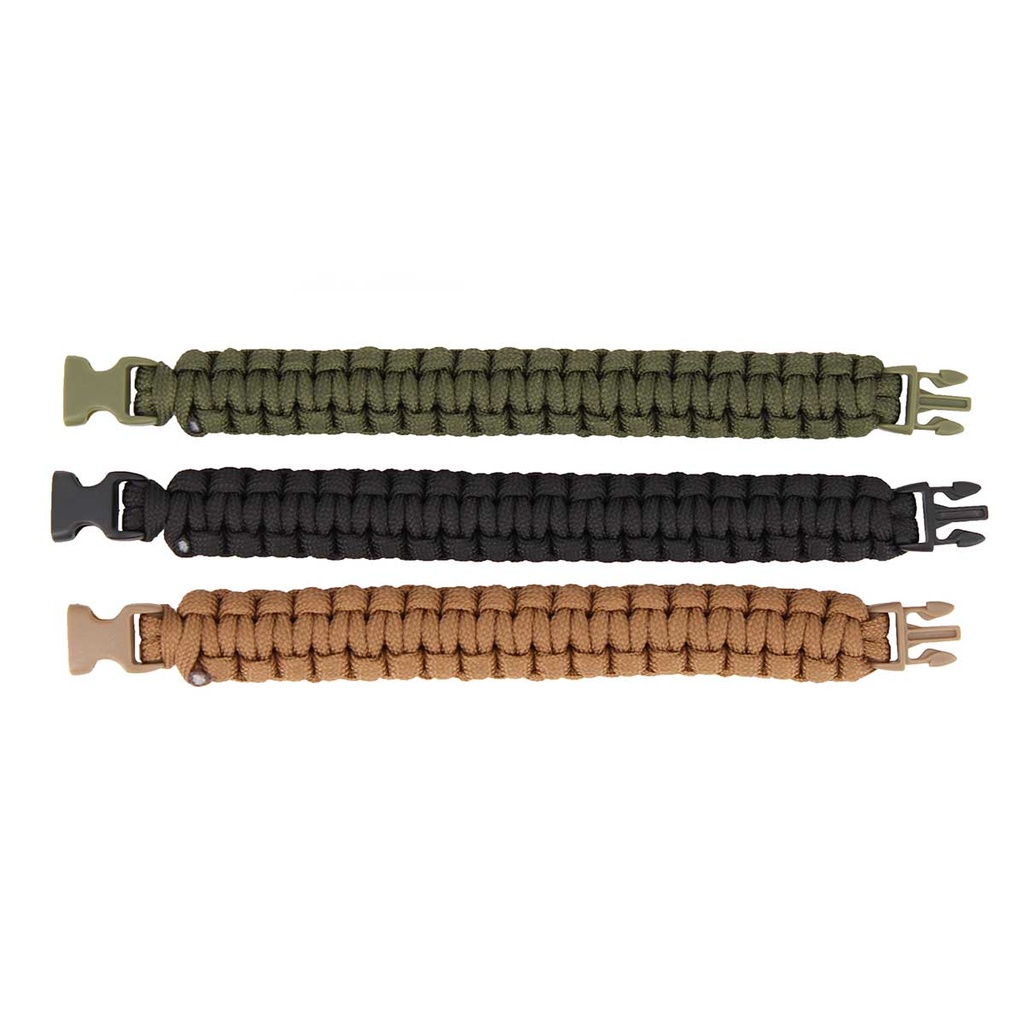 PULSERA PARACORD IMMORTAL 1.9CM NEGRA