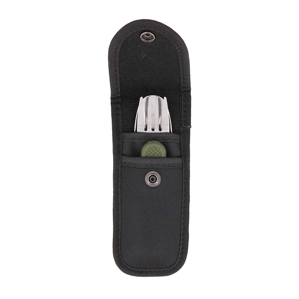 CUBIERTO MILITAR IMMORTAL NAVAJA C/FUNDA CORDURA NEGRO