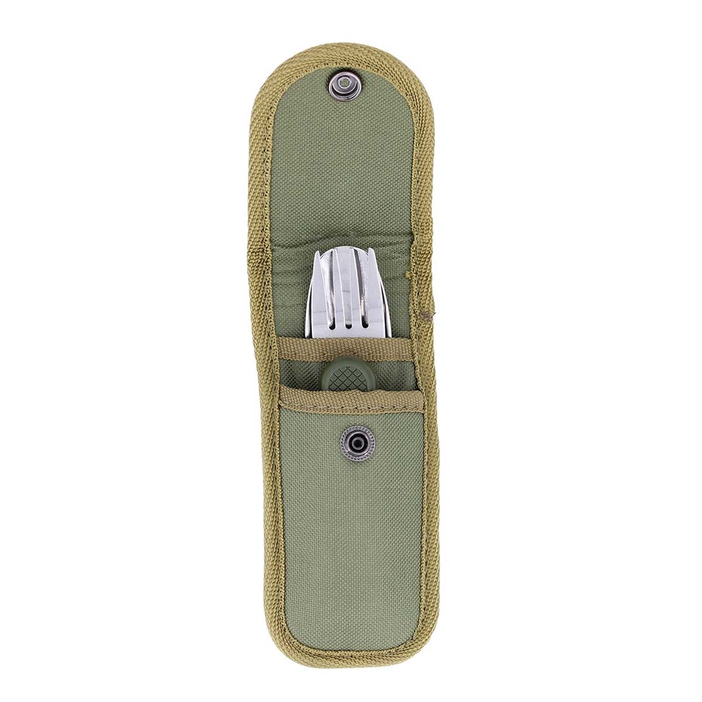 CUBIERTO MILITAR IMMORTAL NAVAJA C/FUNDA CORDURA VERDE