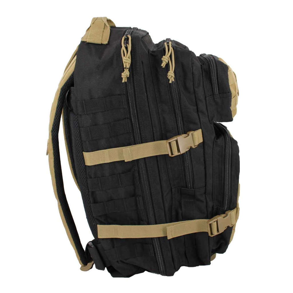 MOCHILA IMMORTAL MOLLE GR. 36L NEGRA-TAN