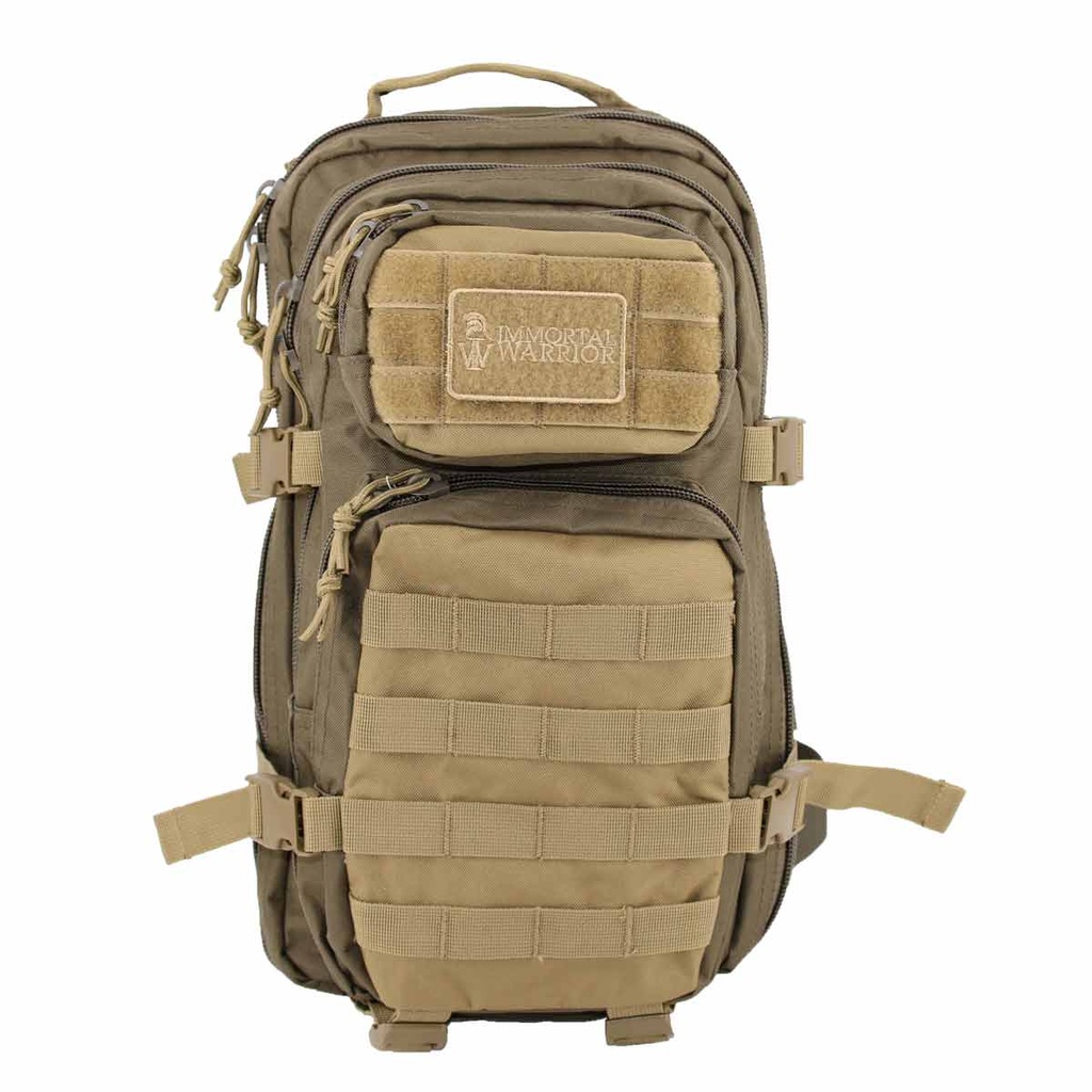 MOCHILA IMMORTAL MOLLE PEQ. 20L VERDE-COYOTE