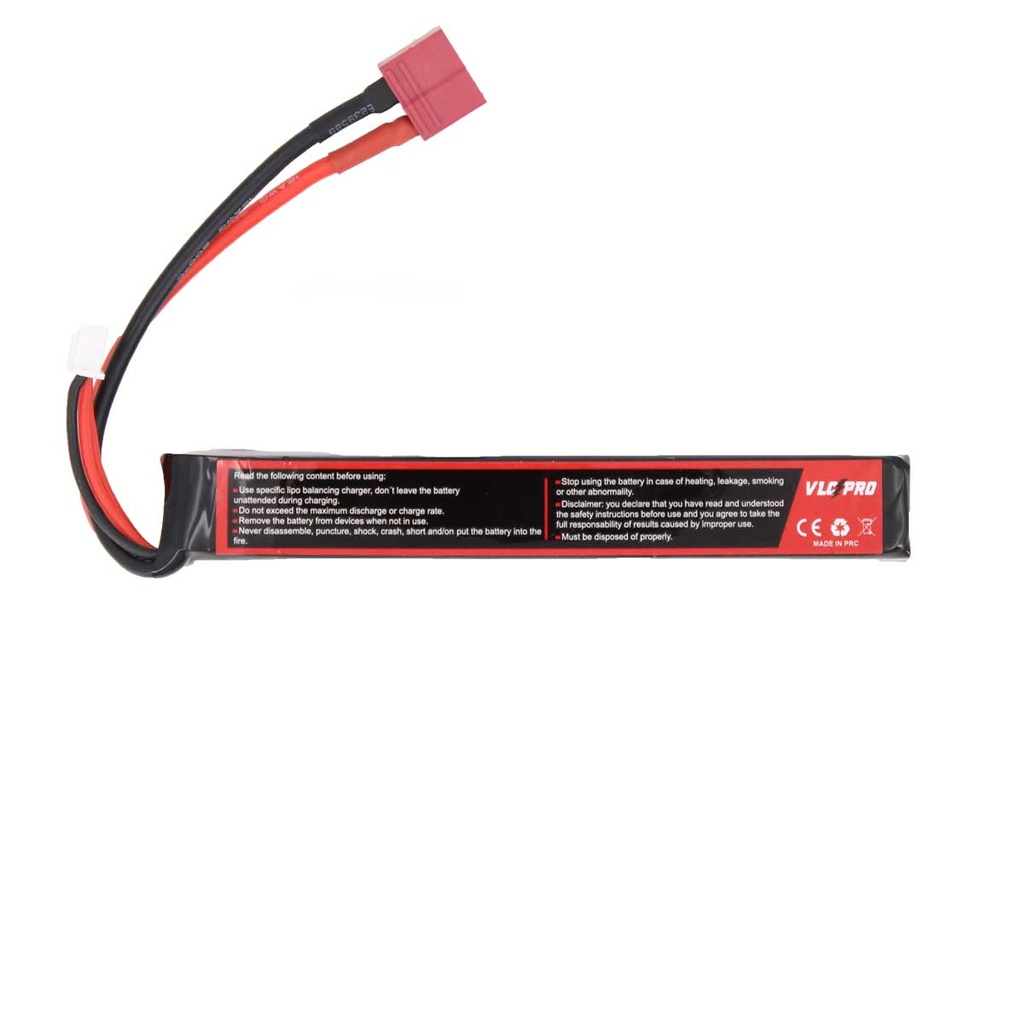 BATERIA VLC PRO LIPO 11.1V 1450MAH 25C/50C 1STICK  T-DEAN NEGRA