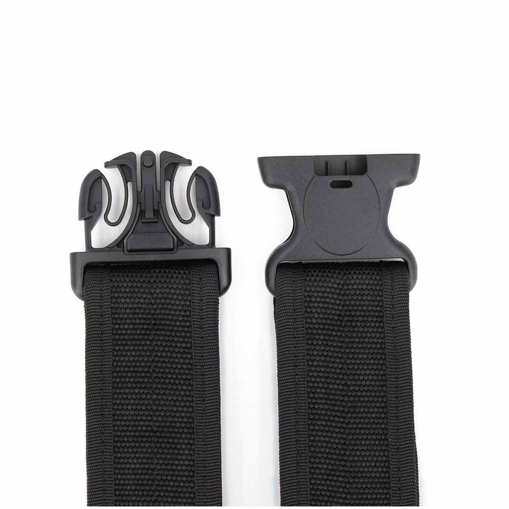 CEÑIDOR IMMORTAL VELCRO HEBILLA SEGURIDAD REDONDA 130CM NEGRO
