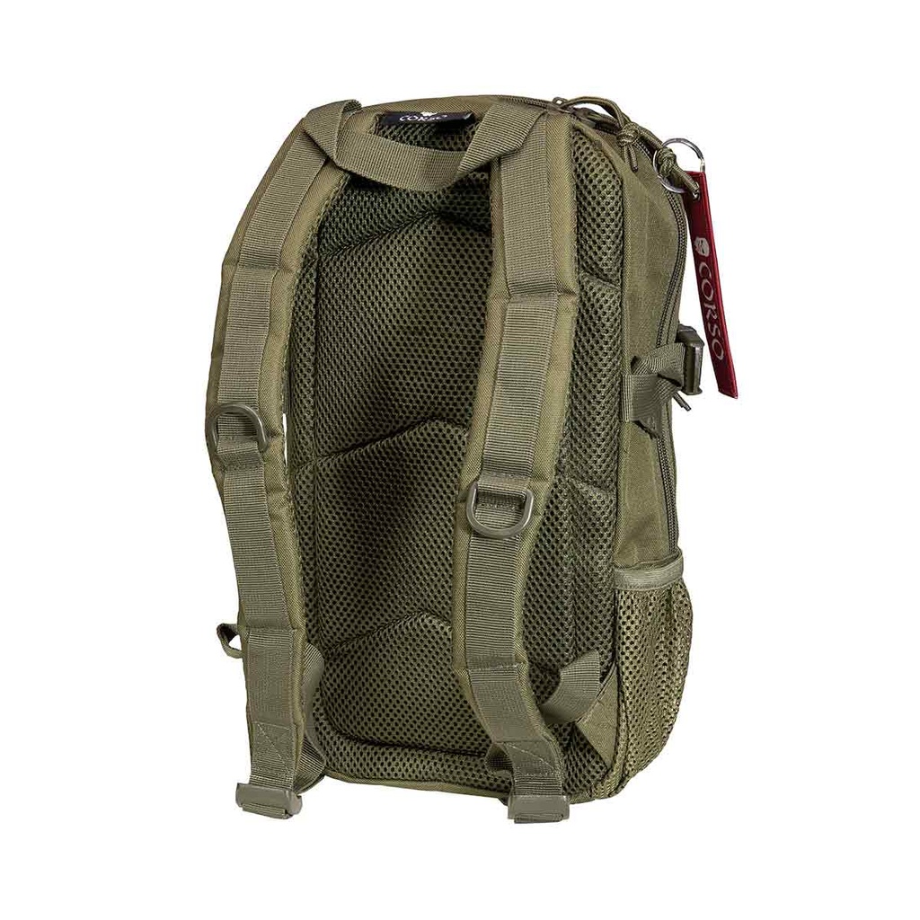 MOCHILA CORSO MOLLE C/MOSQUETON 14L VERDE