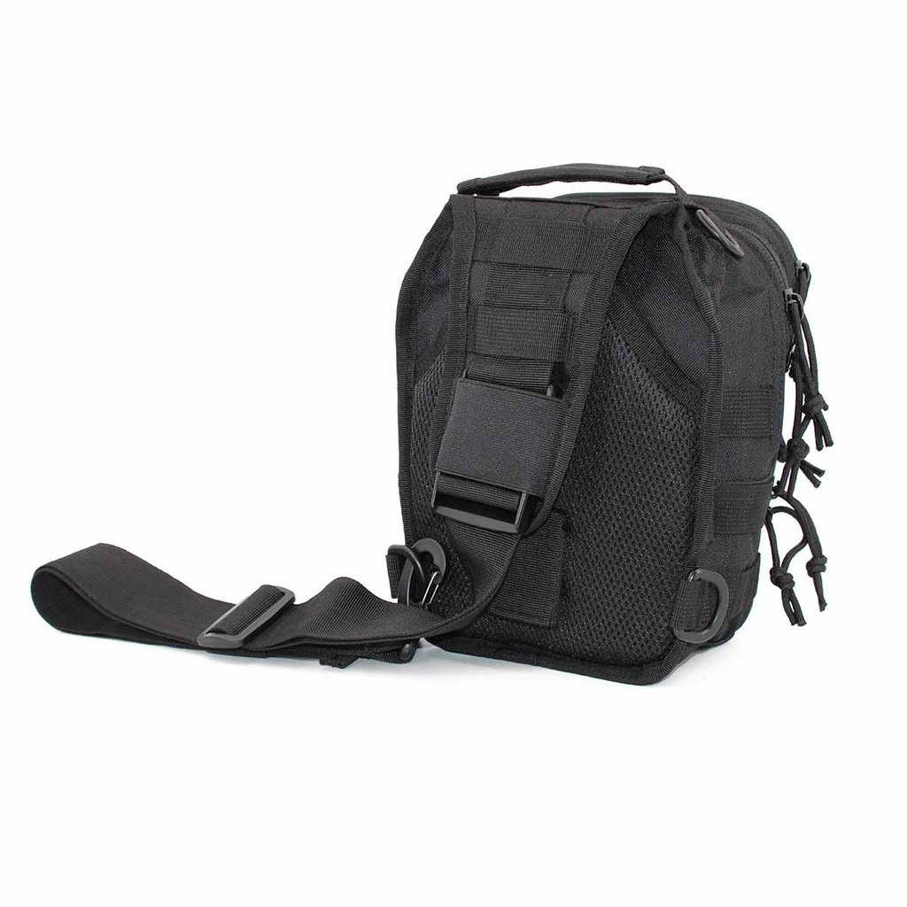 MOCHILA IMMORTAL BANDOLERA NEGRA