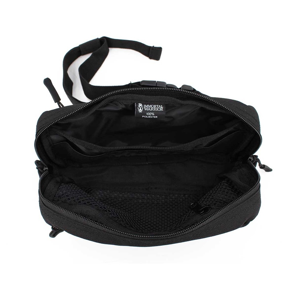 RIÑONERA IMMORTAL TRAVELLER RECTANGULAR NEGRA