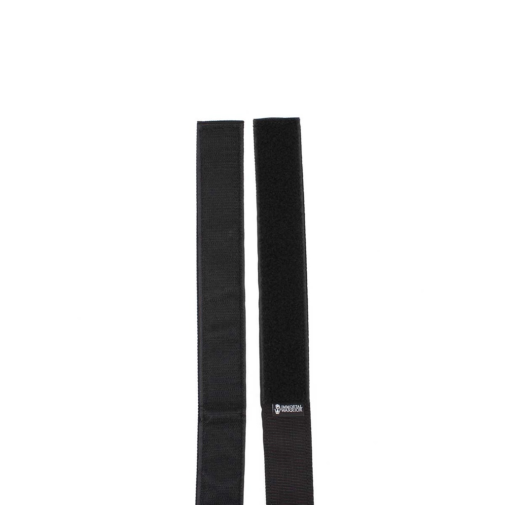 CINTURON  IMMORTAL WARRIOR VELCRO INTERIOR MACHO 112X4CM NEGRO