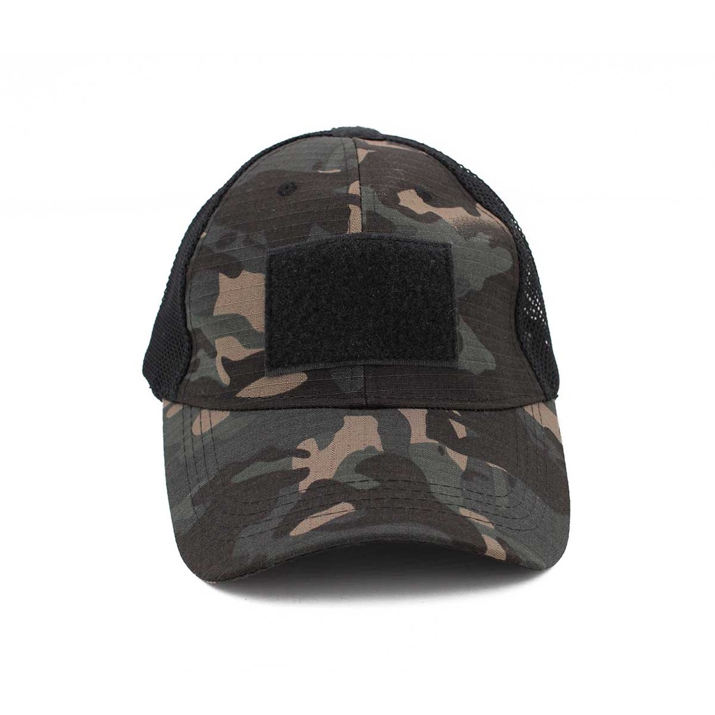 GORRA AIRSOFT REJILLA VELCROS MULTICAM BLACK