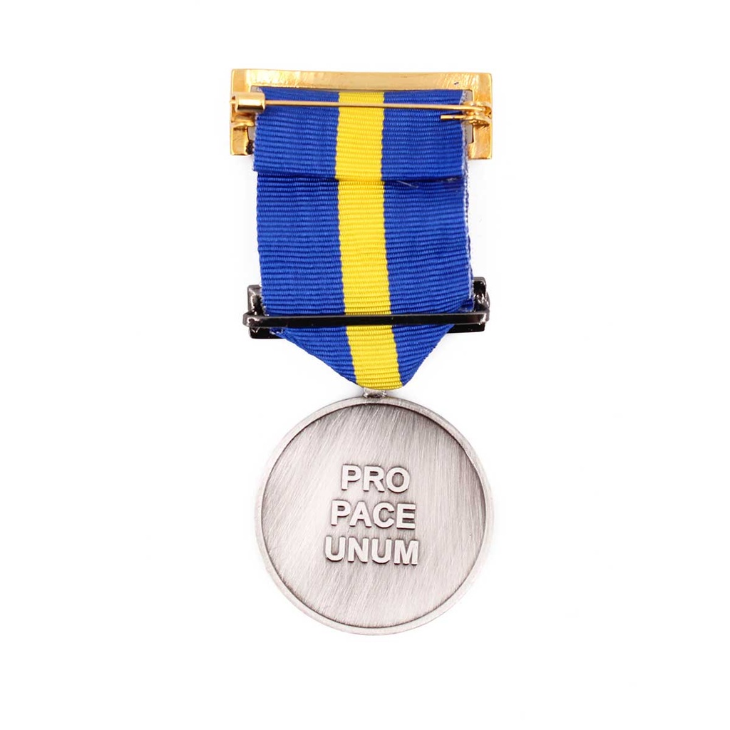 MEDALLA UCRANIA  AZUL AMARILLA