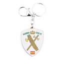 LLAVERO GUARDIA CIVIL ESPADA RELIEVE VERDE-DORADO