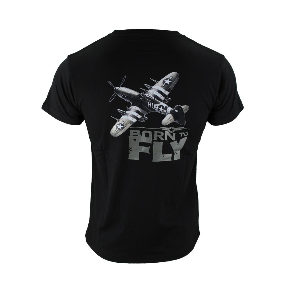 CAMISETA IMMORTAL AVIONETA WWII NEGRO