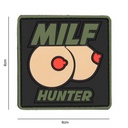 PARCHE IMMORTAL PVC 3D MILF HUNTER TETAS NEGRO-VERDE