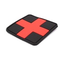 PARCHE IMMORTAL PVC MEDICO NEGRO-ROJO