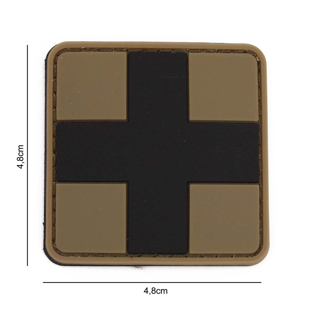 PARCHE IMMORTAL PVC MEDICO TAN-NEGRO