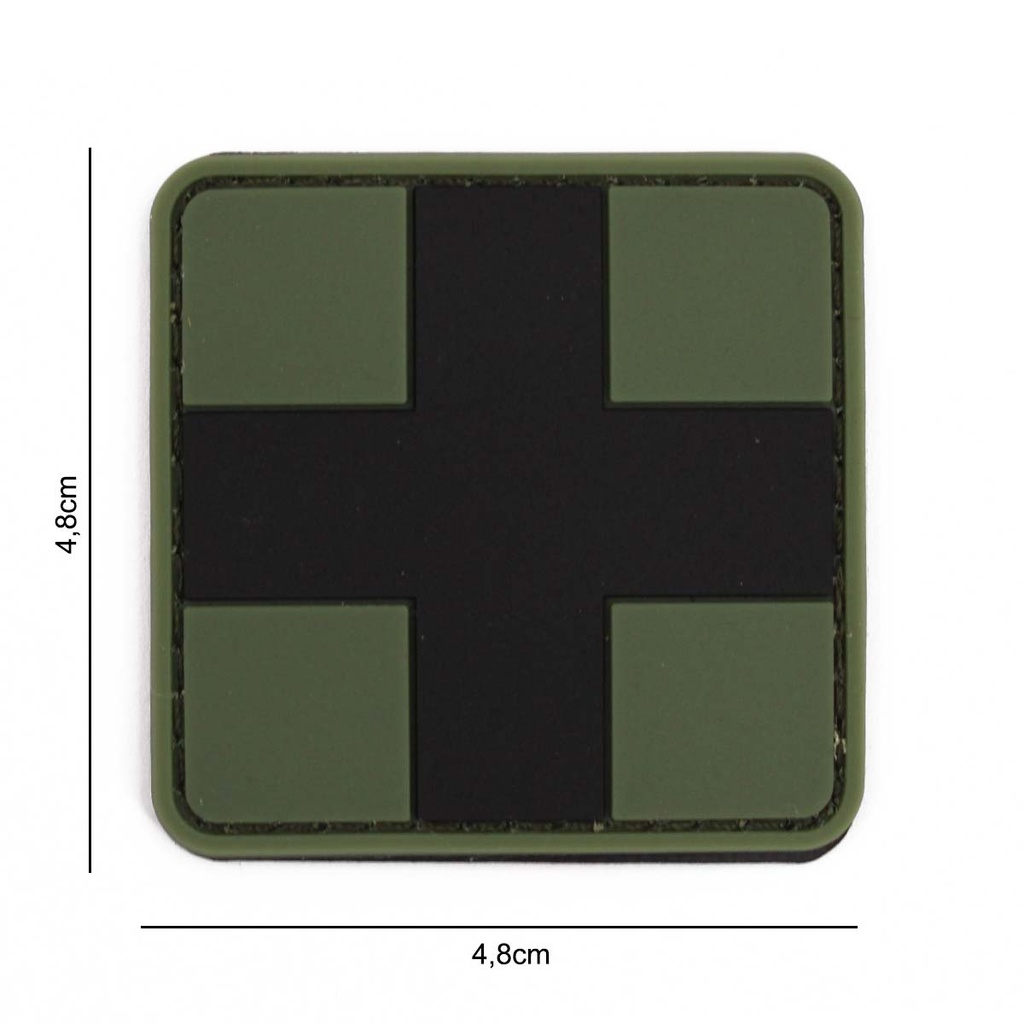 PARCHE IMMORTAL PVC MEDICO VERDE-NEGRO