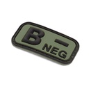 PARCHE IMMORTAL PVC GRUPO SANGUINEO B- VERDE